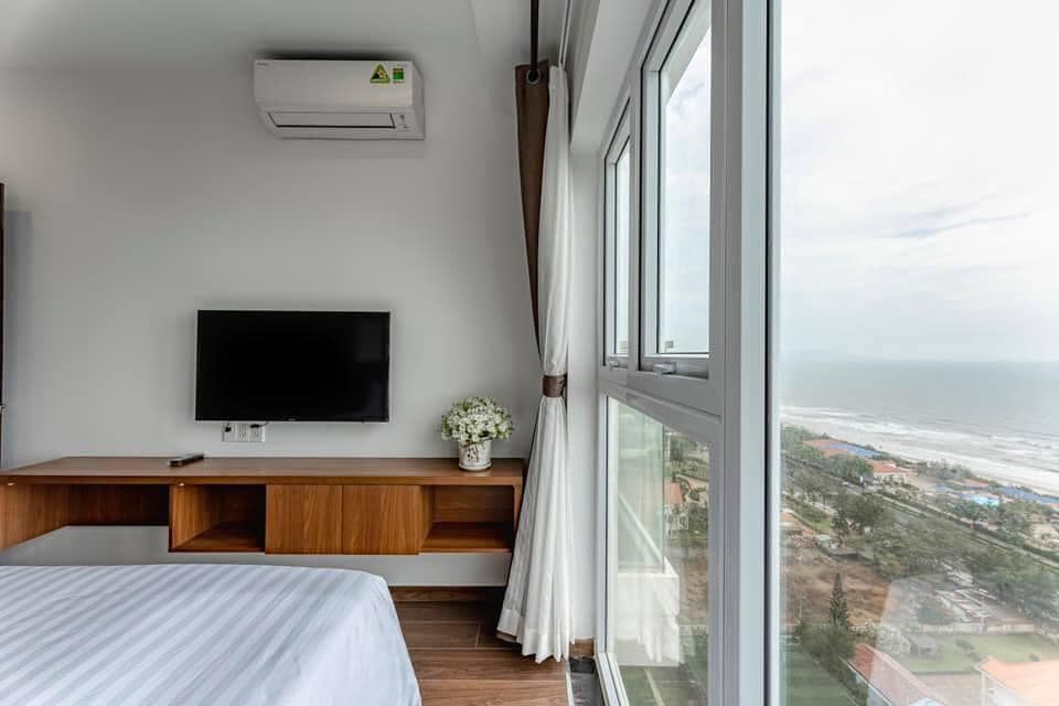 Cho thuê căn hộ biển Mermaid Seaview Lê Hồng Phong Bãi Sau Vũng Tàu, 60m2 2pn 2wc. Giá 8.5tr/tháng