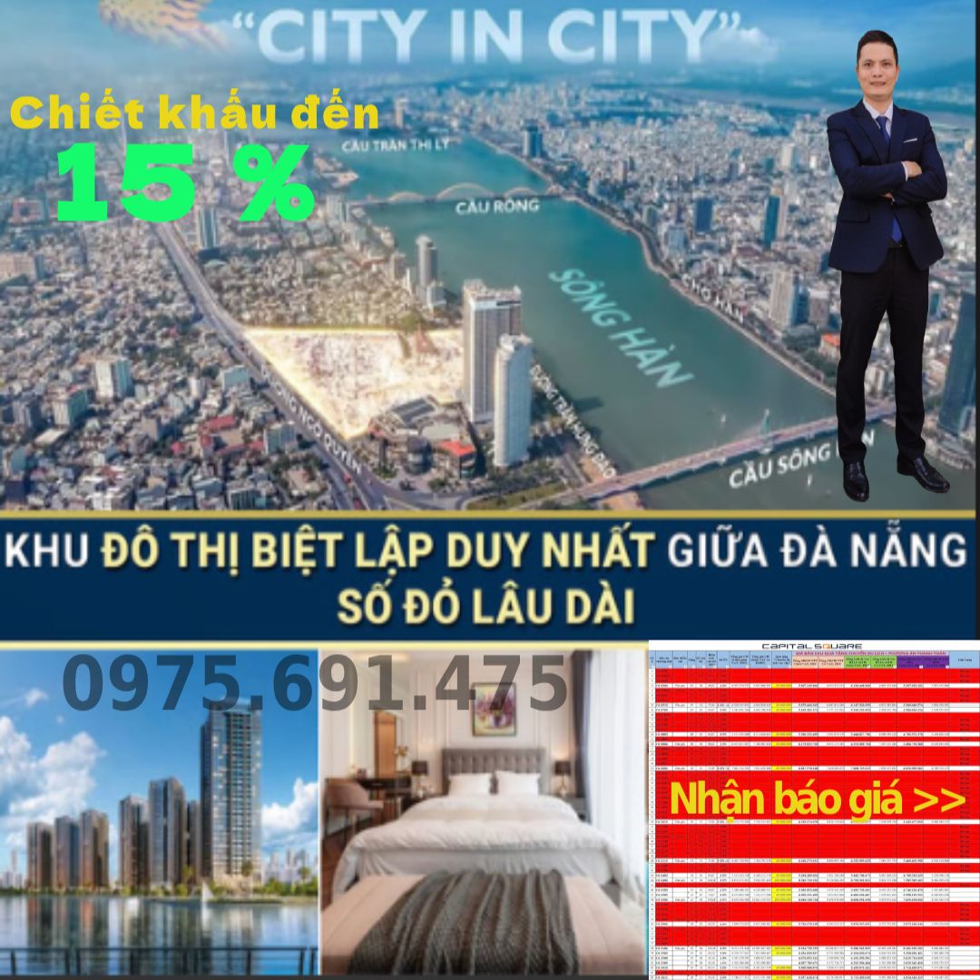 Bán Gấp Căn Hộ Cao Cấp 1pn View Sông Hàn  – Chủ Cần Tiền Gấp - Capital Square