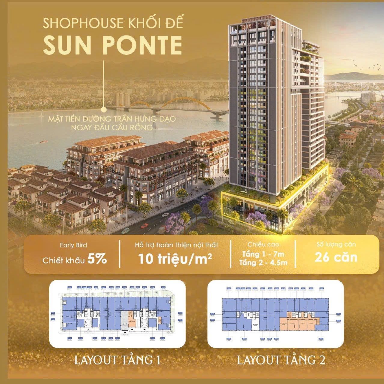 🎯 Sở Hữu Ngay Shophouse Khối đế Dự án Ponte - Vị Trí Vàng Trung Tâm đà Nẵng 
Gà đẻ Trứng Vàng 