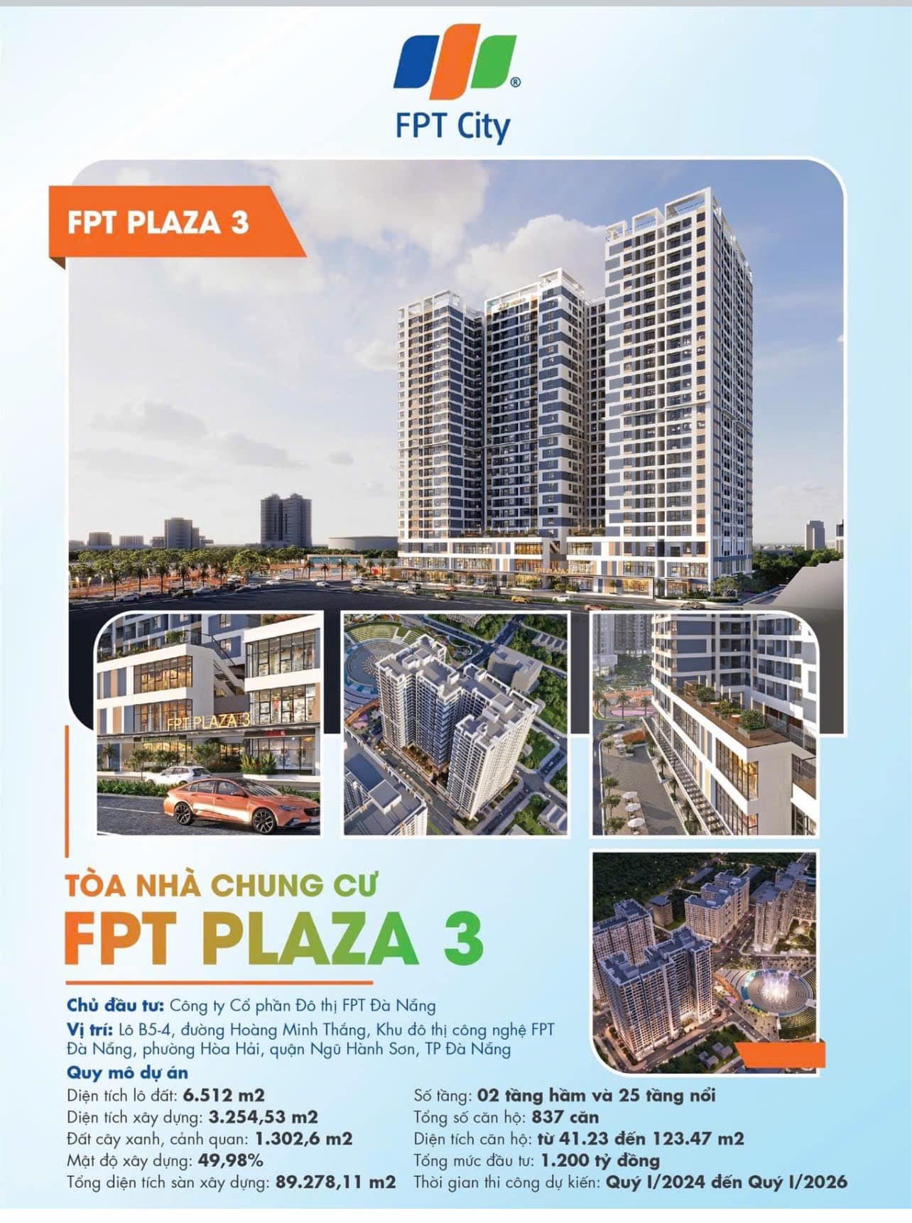 Chuẩn bị mở bán những căn đầu tiên của dự án căn hộ FPT Plaza 3 với chính sách ưu đãi khủng