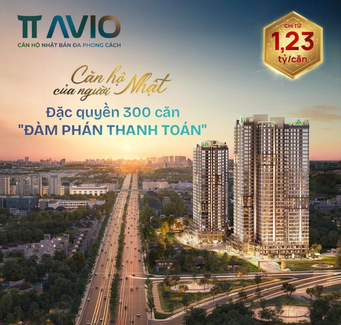 TT AVIO căn hộ TMDV giá 1.2tỷ sổ hồng riêng, sở hữu lâu dài bàn giao full NT thanh toán 6,6tr/tháng