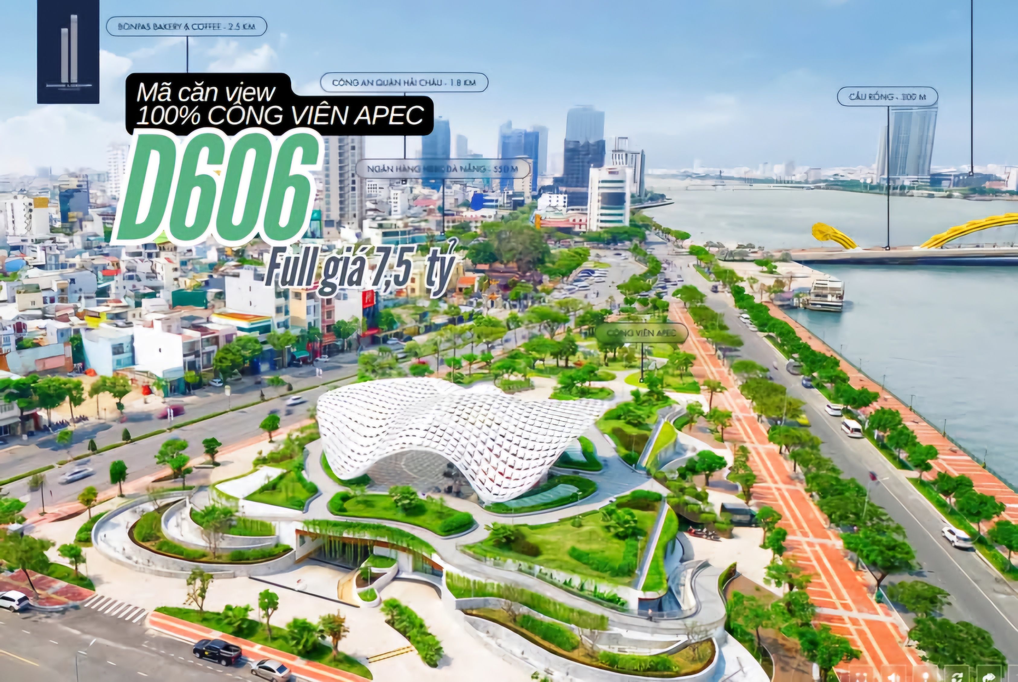 Căn hộ cao cấp Landmark sống đẳng cấp, view sông hàn đắt giá.

Căn hộ 2PN - 2WC | view sông Hàn