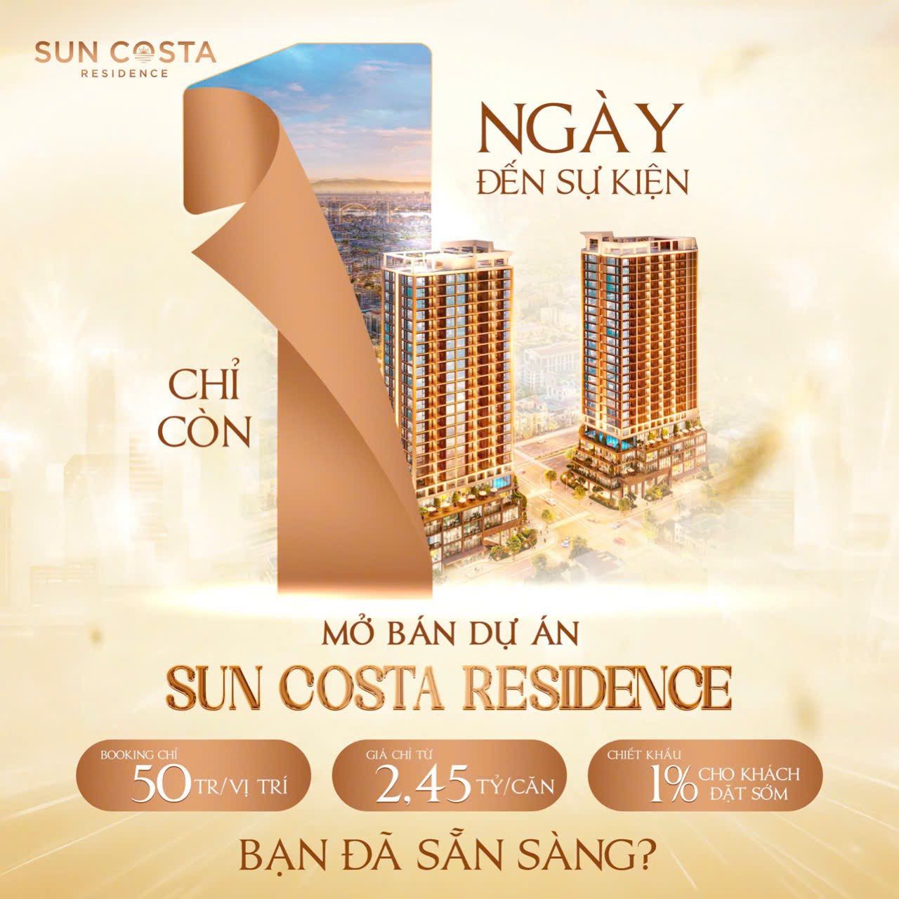 💥 Chỉ Còn 1 Ngày Nữa – Sự Kiện Mở Bán Dự án Sun Costa Residence Chính Thức Diễn Ra! 💥