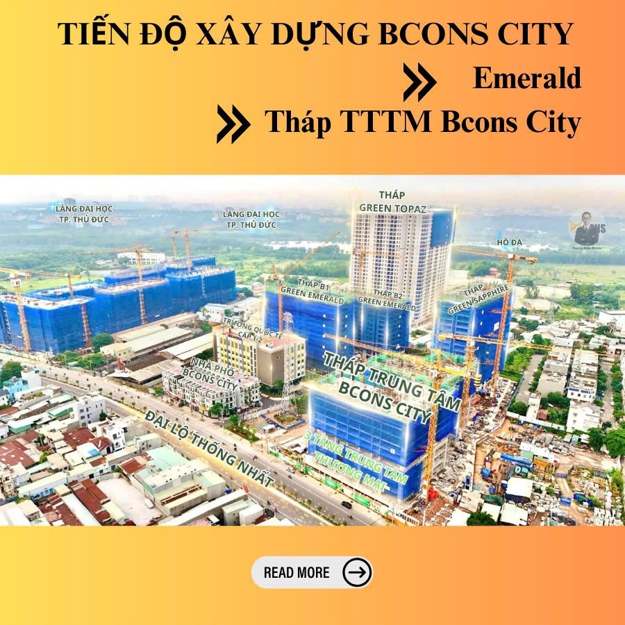 BCONS CITY Bến Xe Miền Đông Mới & Làng Đại Học Quốc Gia Thủ Đức | Chỉ 1,4 Tỷ/1PN + 2,1 Tỷ/2PN