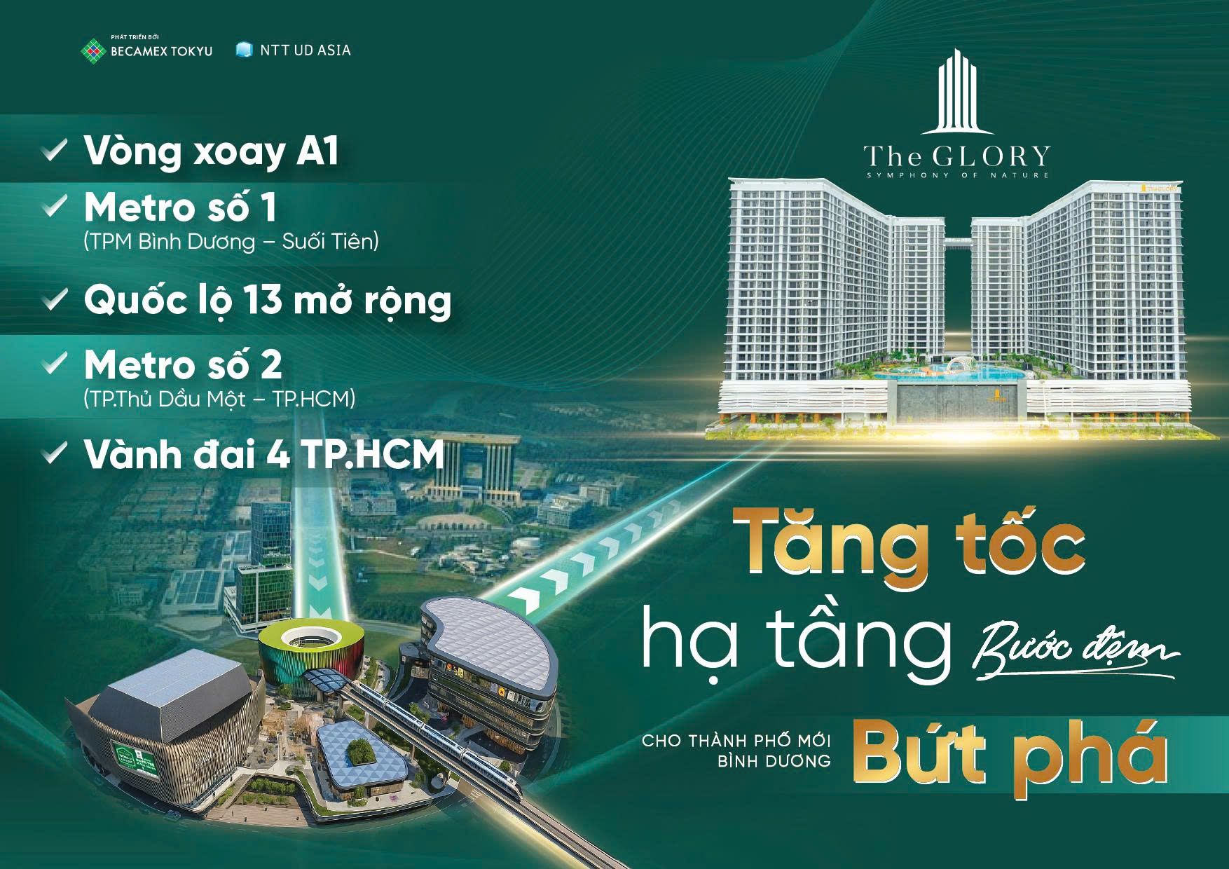 Căn hộ The Glory ngay trung tâm hành chính tỉnh, đón sóng sát nhập