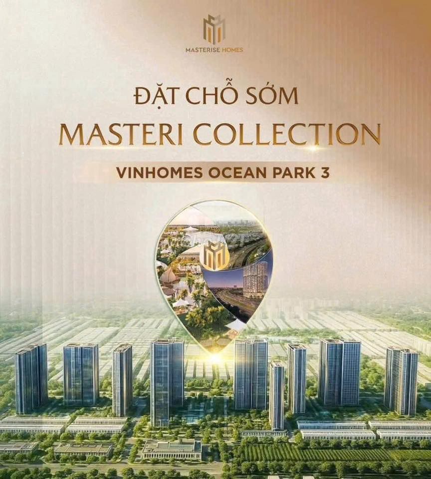 Mở Bán Chung Cư Cao Cấp Masteri Ocean Park 3. vốn 20% ân hạn 30 tháng