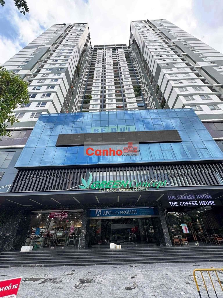 CC RIVERSIDE GARDEN - LÔ GÓC - TẦNG TRUNG - 3 NGỦ 2WC - FULL NỘI THẤT