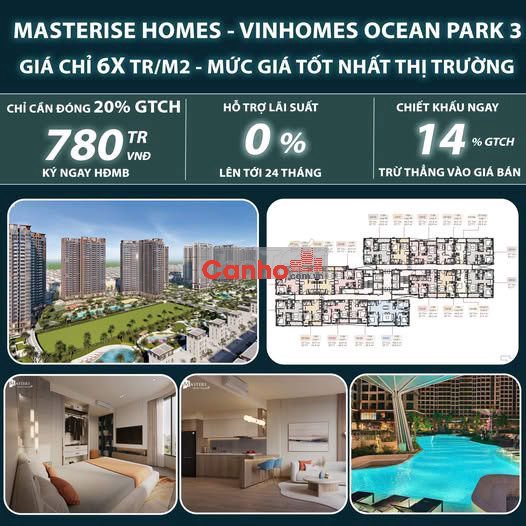 Mở bán cơ hội duy nhất để sở hữu nhà Masterise tại OCP3