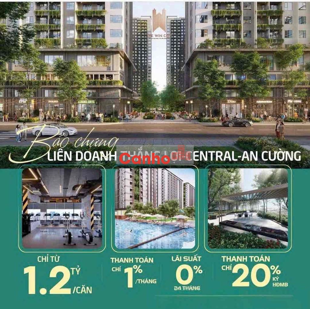 Căn hộ cao tầng - 50m2 - 2PN1WC - The Win City, Đức Hoà, Long An