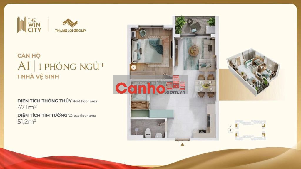 TỪ 170TR SỞ HỮU NGAY CĂN HỘ 1PN+ CAO CẤP - THE WIN CITY