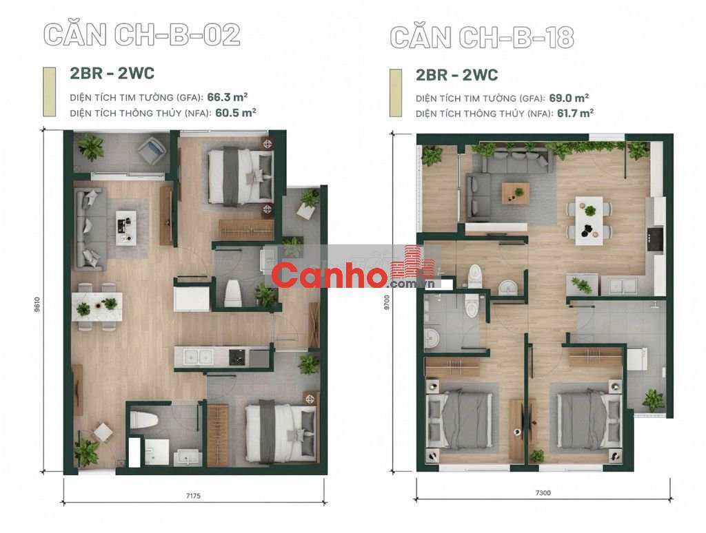 Căn hộ 2PN sát sân golf, cận kề Metro