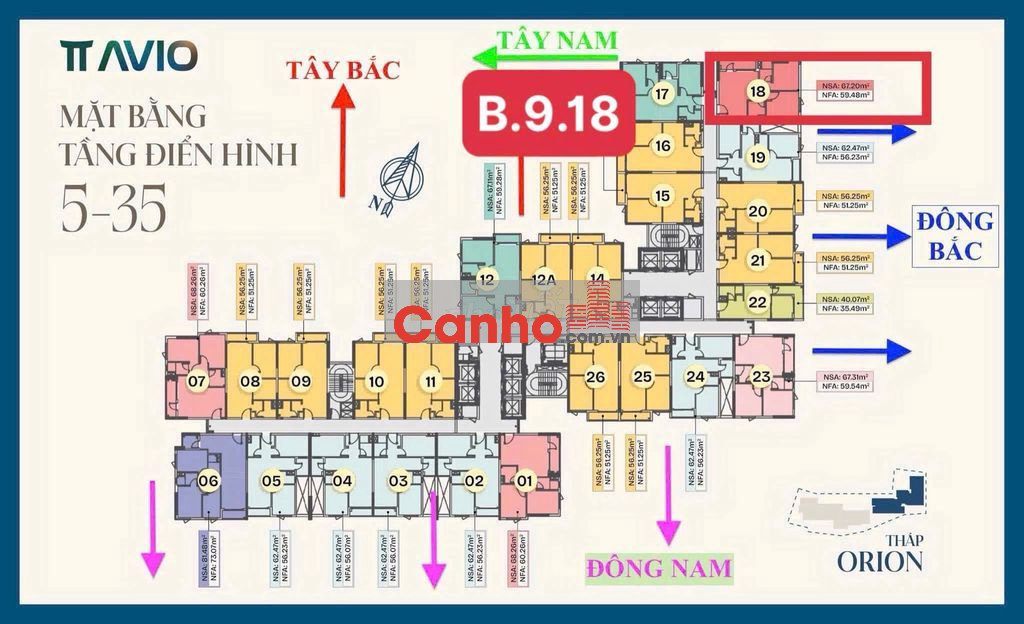 Chính chủ cần bán căn góc 2PN TT AVIO 67,2m2 giá *** thị trường