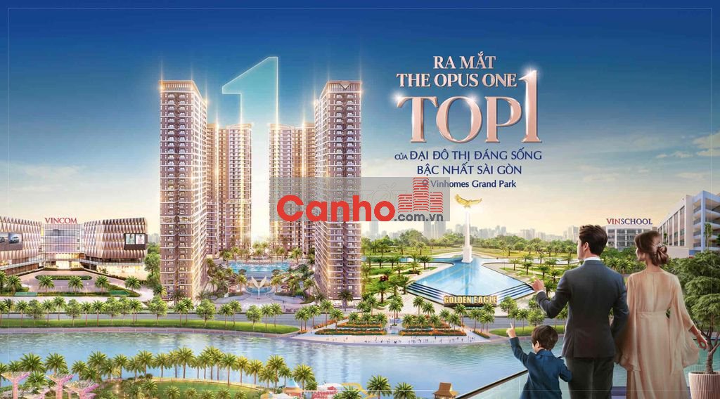The OPUS ONE Vinhomes Grand Park 3PN 100m2 giá cực nét,Ký với CĐT.