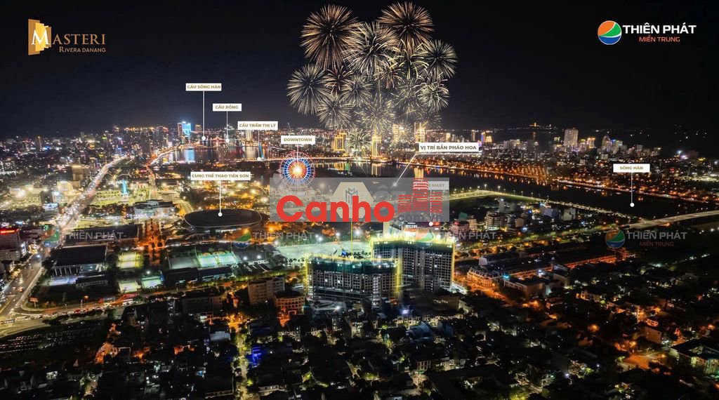 Sót 1 căn 2PN toà A Masteri Rivera Đà Nẵng - view pháo hoa