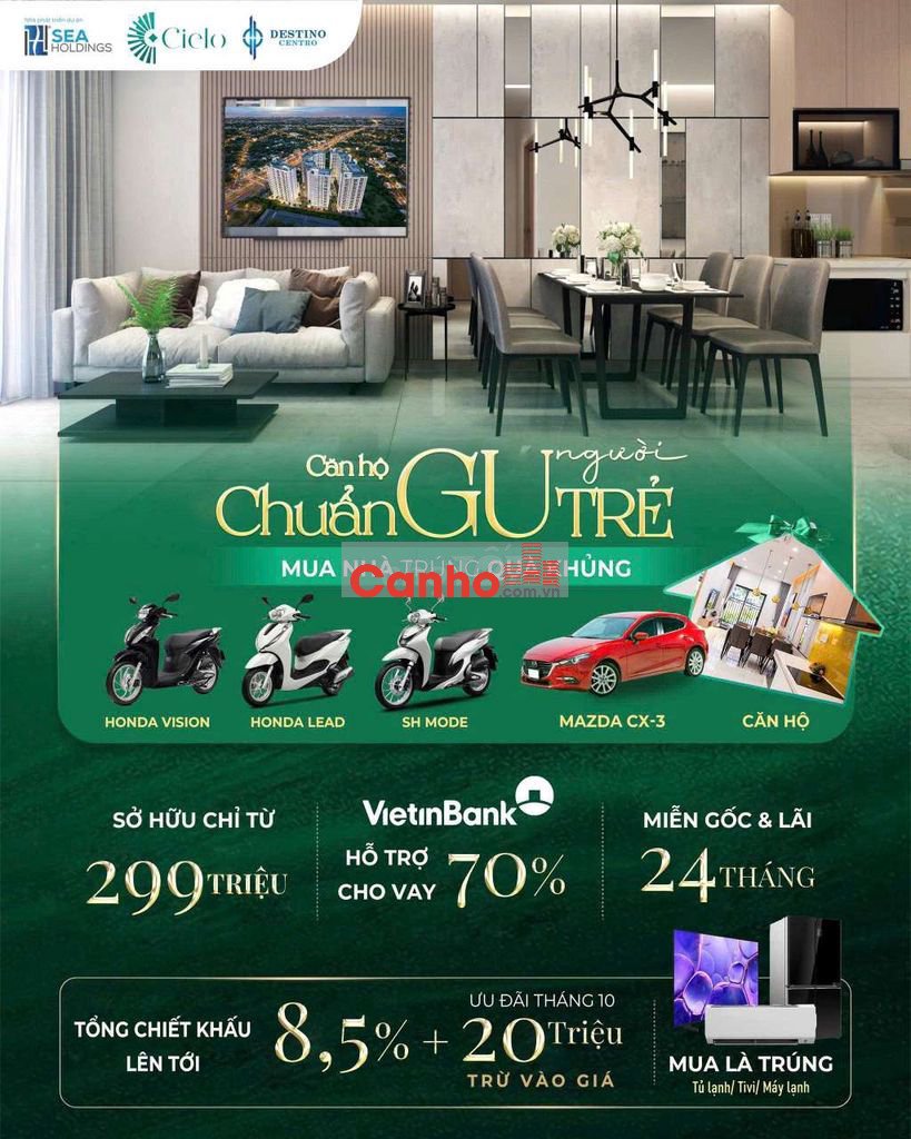 ✨ SỞ HỮU NGAY NGÔI NHÀ MƠ ƯỚC – CHỈ VỚI 20% THANH TOÁN BAN ĐẦU 299TR