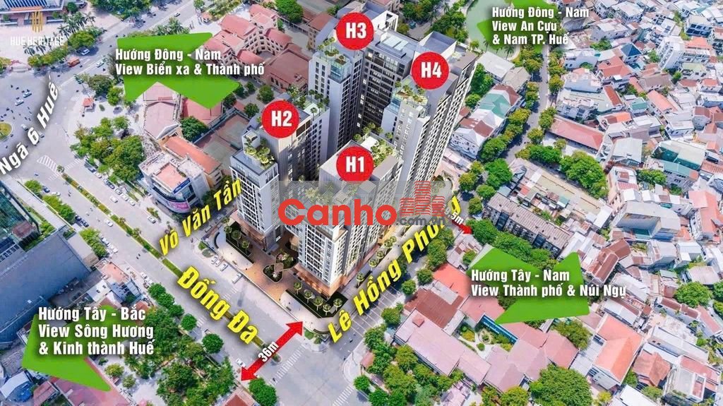 HUẾ HERITAGE–CĂN HỘ MÃ H3-09 | 3PN VIEW ĐẸP TRUNG TÂM THÀNH PHỐ