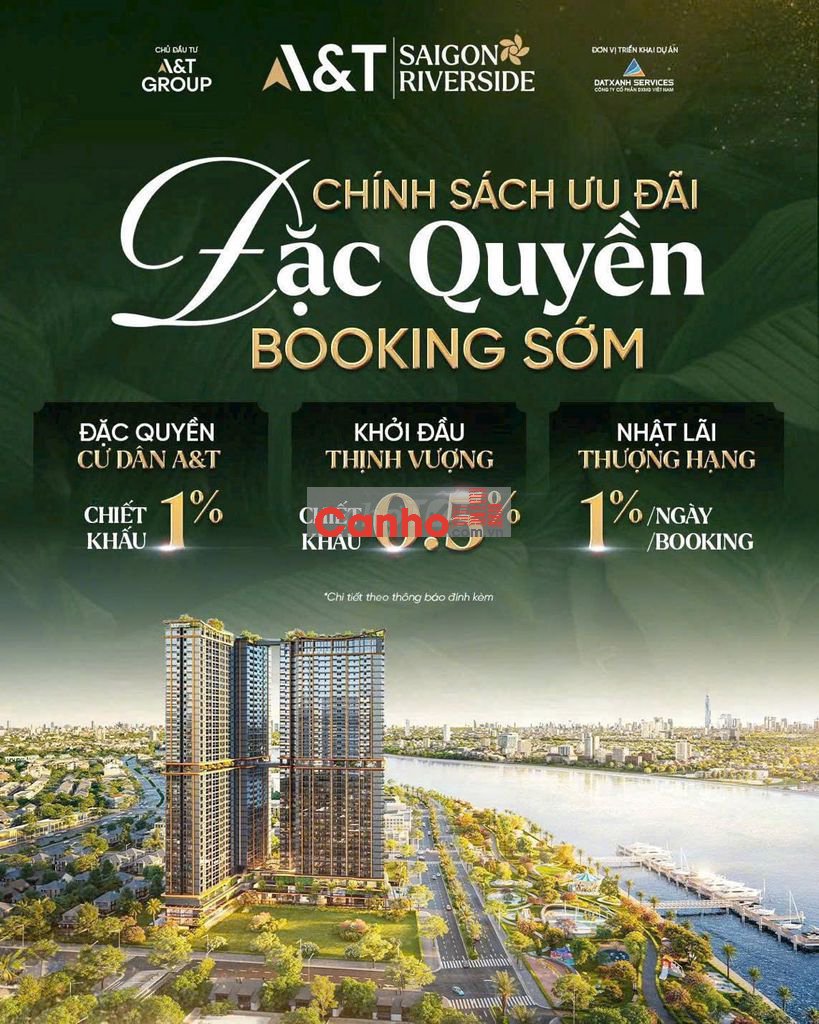 VỐN 10%  320TR SỞ HỮU CĂN HỘ HCM VEN SÔNG SÀI GÒN