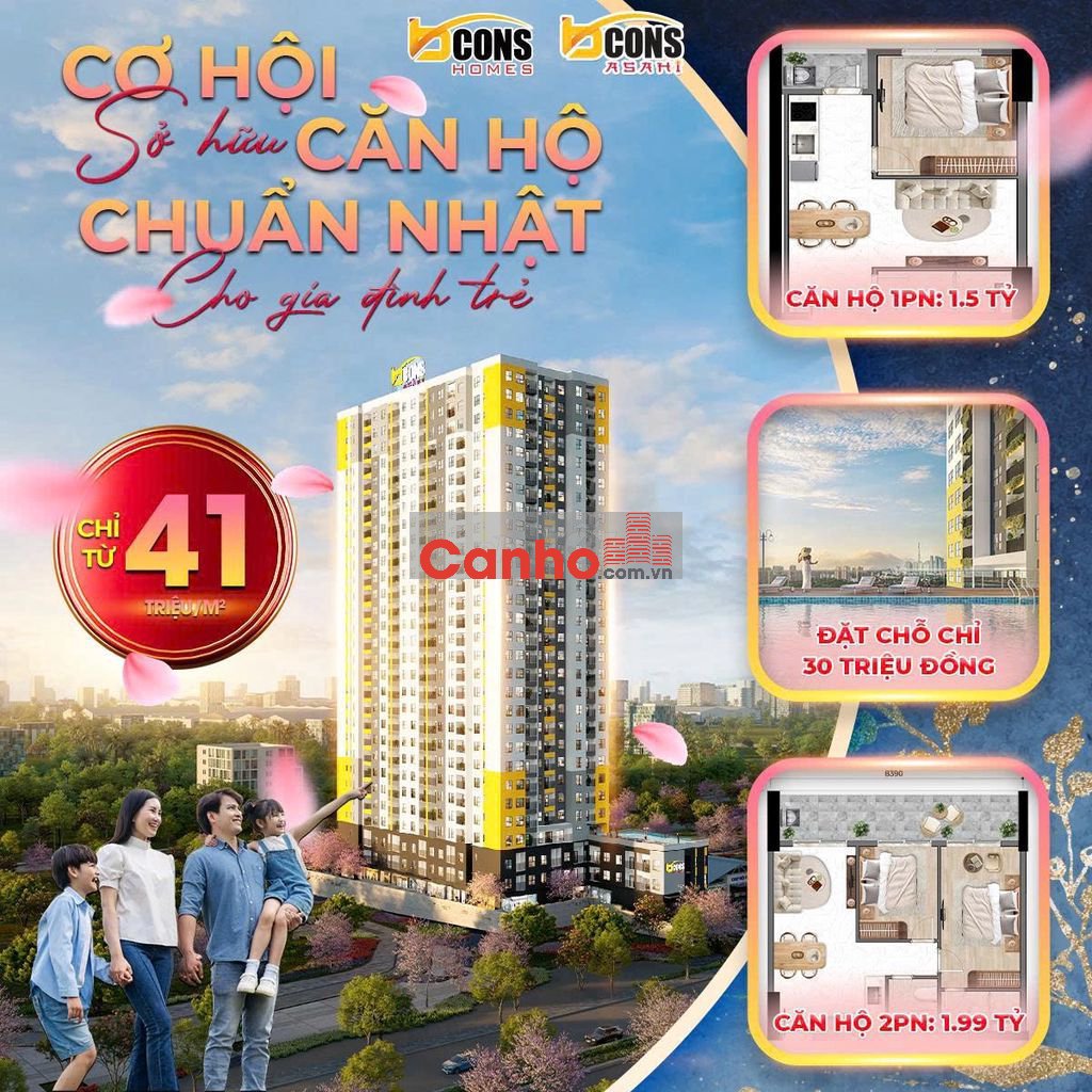 Chỉ từ 1ty6 đã có căn hộ 2pn