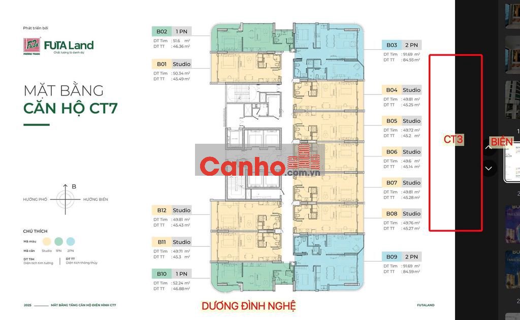 Bán căn hộ trực diện biển Mỹ Khê gay công viên biên Phạm Văn Đồng