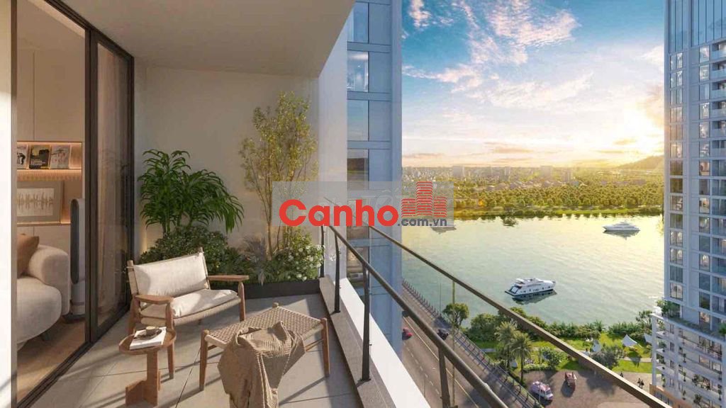 căn góc 2 phòng ngủ Spana Tower ngay cầu Hoà Xuân