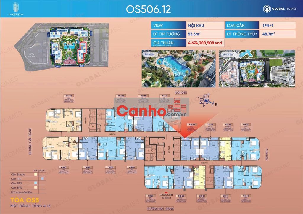 Chính chủ căn hộ hạng sang 1pn 55m2 vin home grand park quận 9