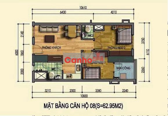 Bán chcc, p..34 Tòa CT11 Kim Văn Kim Lũ, sổ đỏ, 63m2, 2 ngủ, full đồ