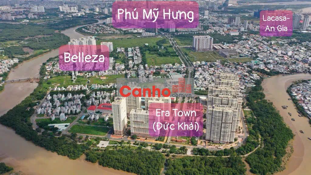 Căn góc 3 mặt thoáng Era Town Quận 7 có sổ hồng, 2PN 2WC 65m2, 3,450tỷ