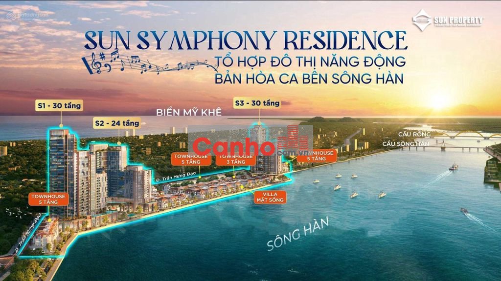 Cần tiền bán căn hộ Sun Symphony sát sông Hàn, view đẹp giá tốt !