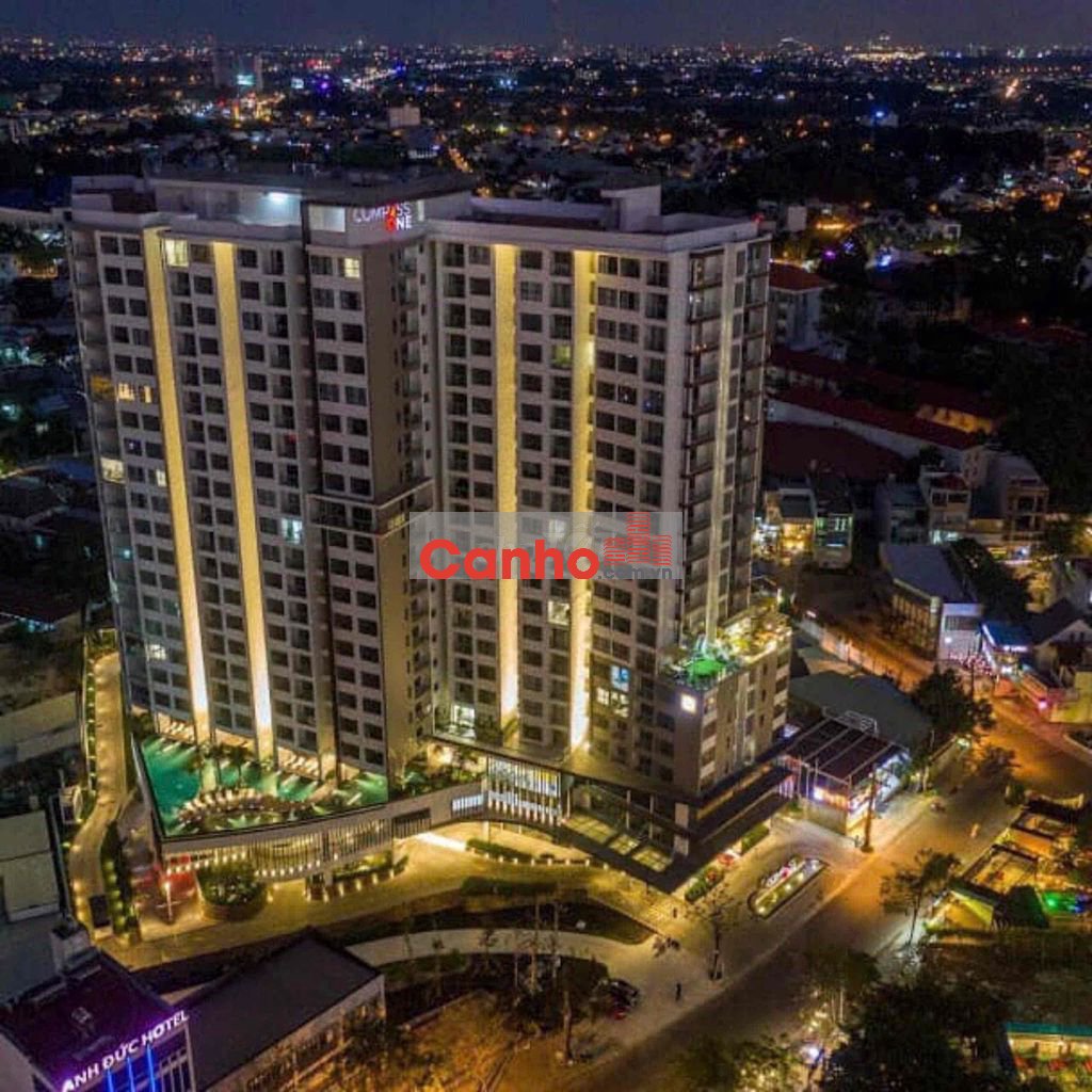 BÁN CĂN HỘ 1PN 57M2  FULL NỘI THẤT COMPASS ONE CHÁNH NGHĨA . SỔ SẴN