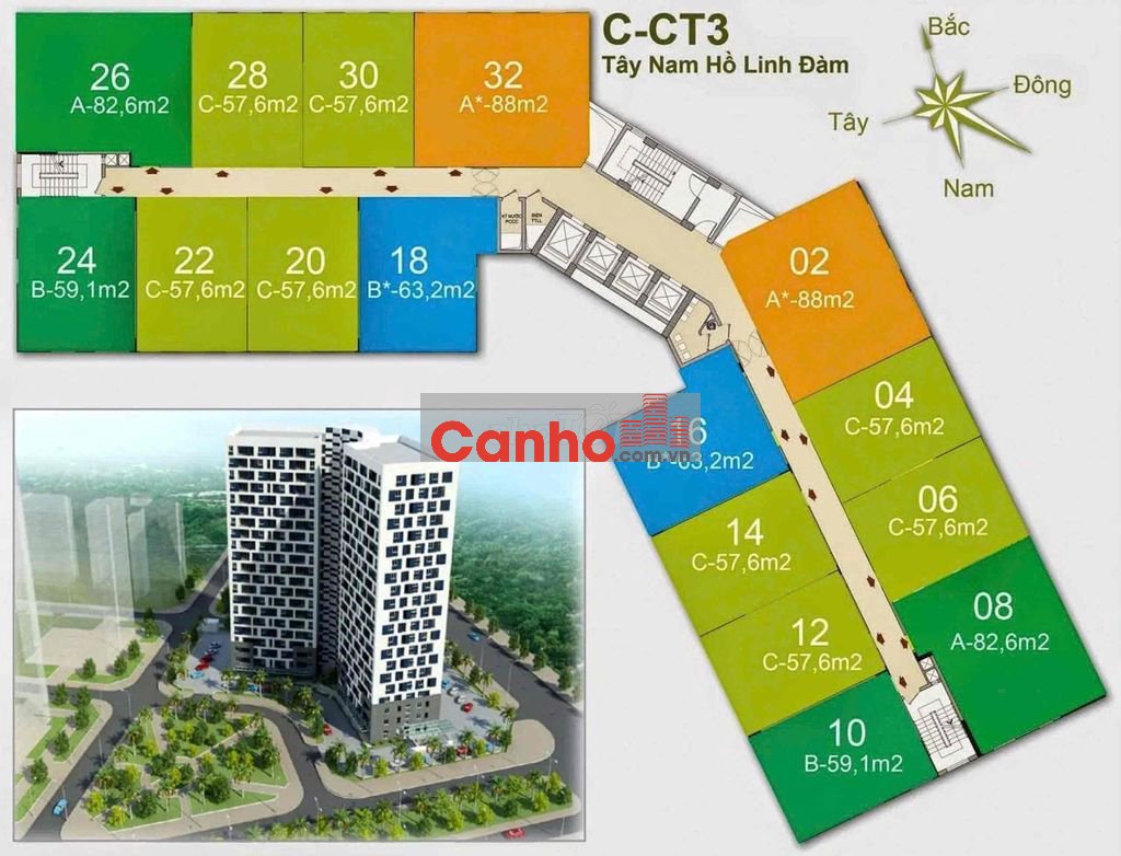 HUD3 TOÀ CAO CẤP NHẤT LINH ĐÀM HOÀNG MAI