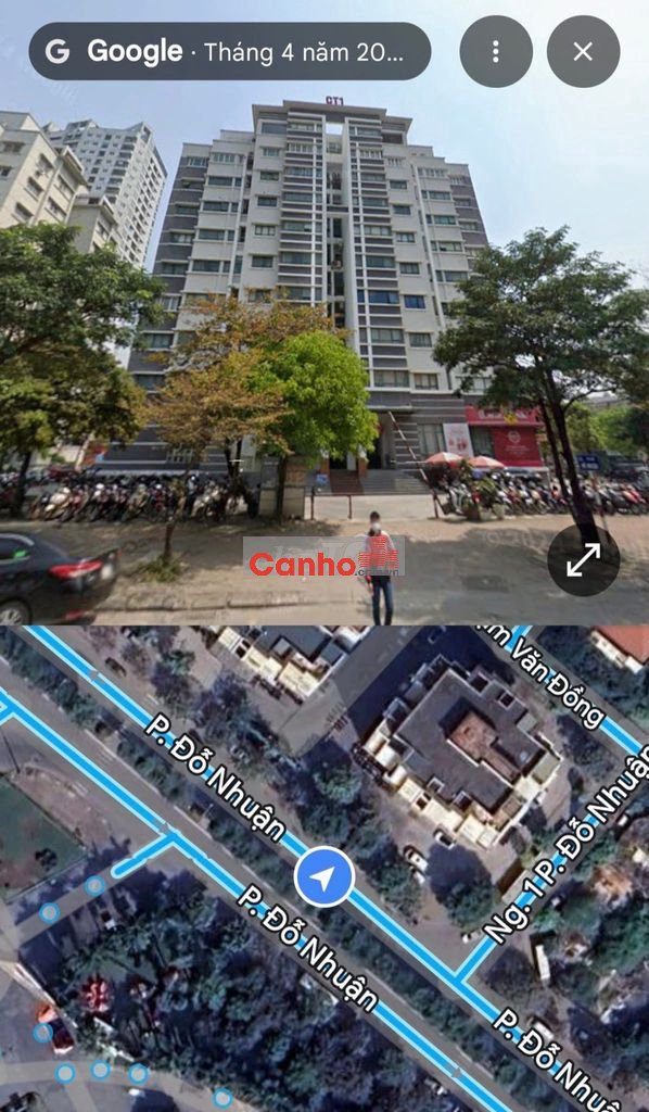 CHUNG CƯ CT1 ĐỖ NHUẬN + 68.8m2 + 2 phòng ngủ