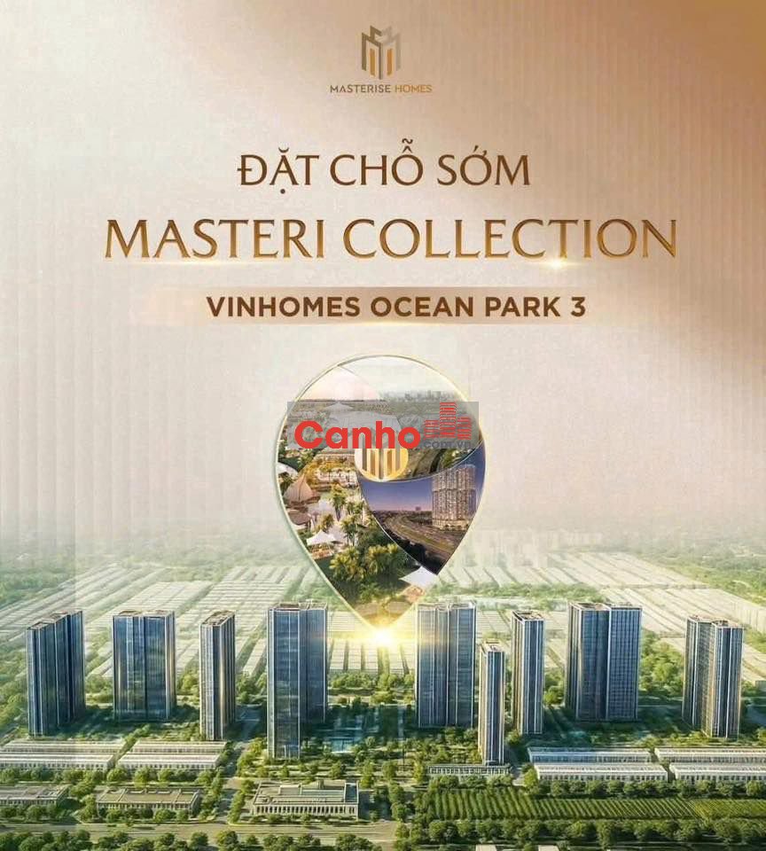 Mở Bán Chung Cư Cao Cấp Masteri Ocean Park 3. vốn 20% ân hạn 30 tháng