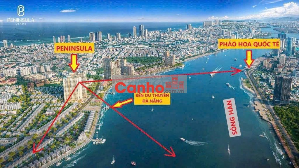 căn 2PN -Peninsula Đà Nẵng -Trực diện sông Hàn - Full nội thất cao cấp