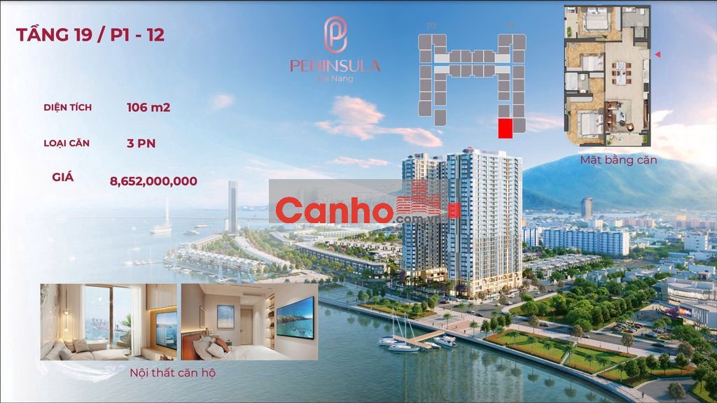 Căn góc hoa hậu 3PN siêu hiếm view sông Hàn, ngắm pháo hoa cực đỉnh !