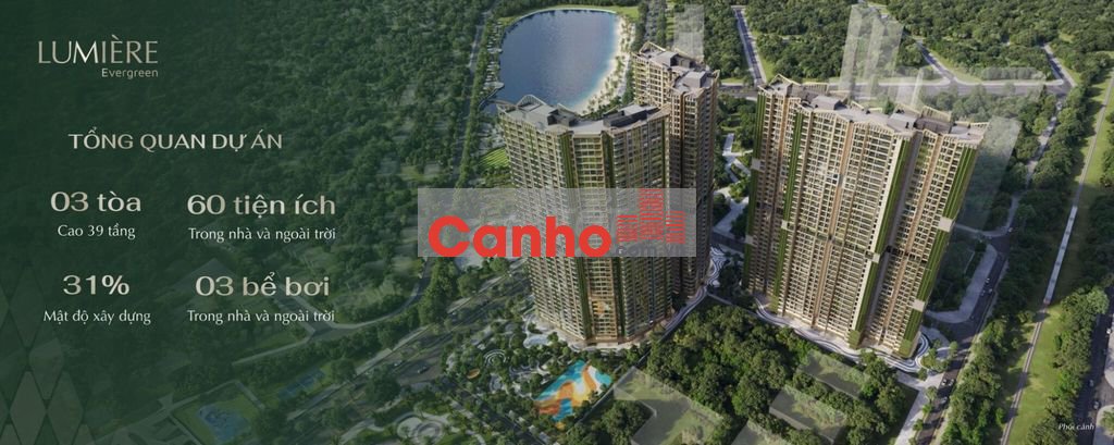 Bán căn hộ 2 ngủ 71,5m² toàn A1 Lumiere EverGreen 100tr/m²