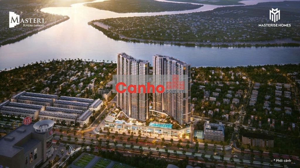 Căn 2PN Masteri Rivera Danang view trực diện sông -hướng Nam