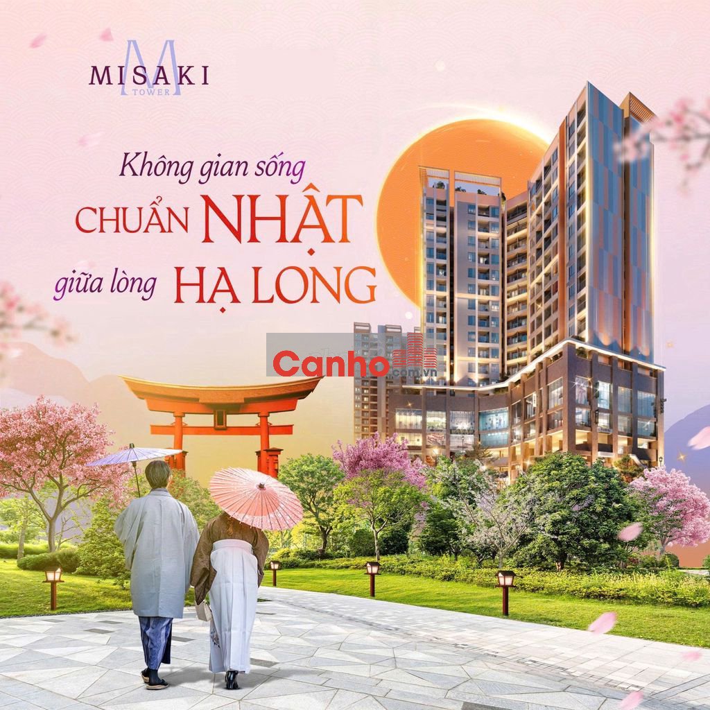 Misaki Tower căn hộ 71,5m2 2PN,2 VS đồi ngân hàng