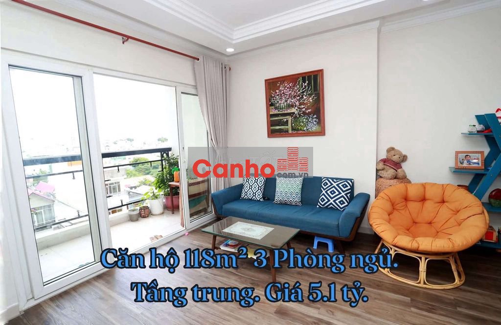 💎HIẾM CÓ: Căn hộ 118m² 3 Phòng ngủ. Cách Ga T3 Sân bay chỉ 3km. 📕SHR
