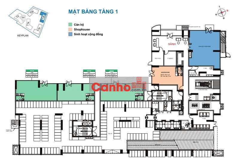 Bảng giá tháp T2B giá thấp hơn tháp T1A, nhận nhà vào quý II 2026.