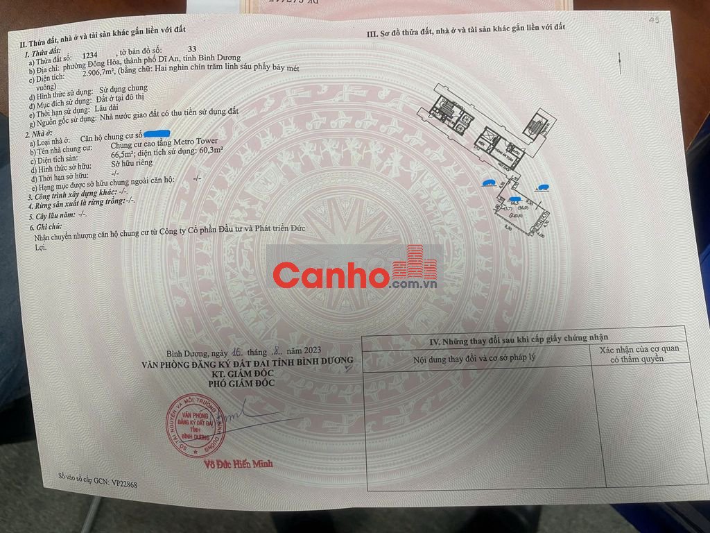 Căn hộ 2 PN tầng cao, view mát đẹp, nhìn metro, giá 2,65 tỷ