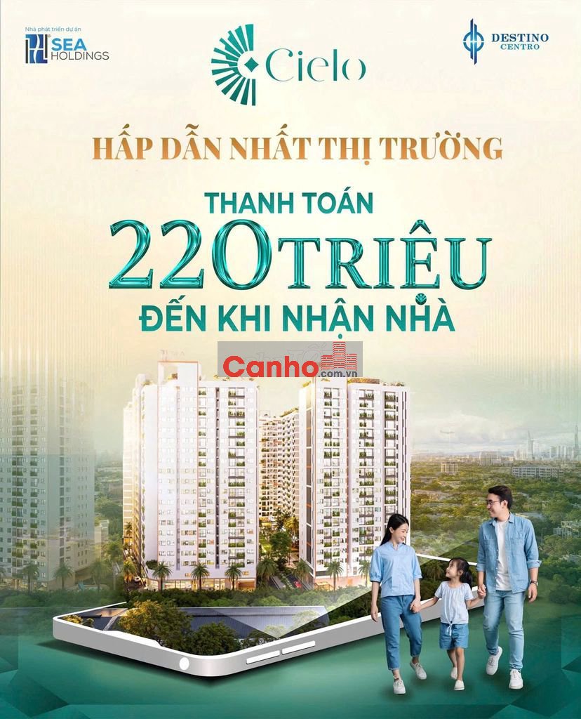 Đóng 220 triệu nhận ngay căn hộ 2PN – Vay 70%, ân hạn lãi gốc 24 tháng