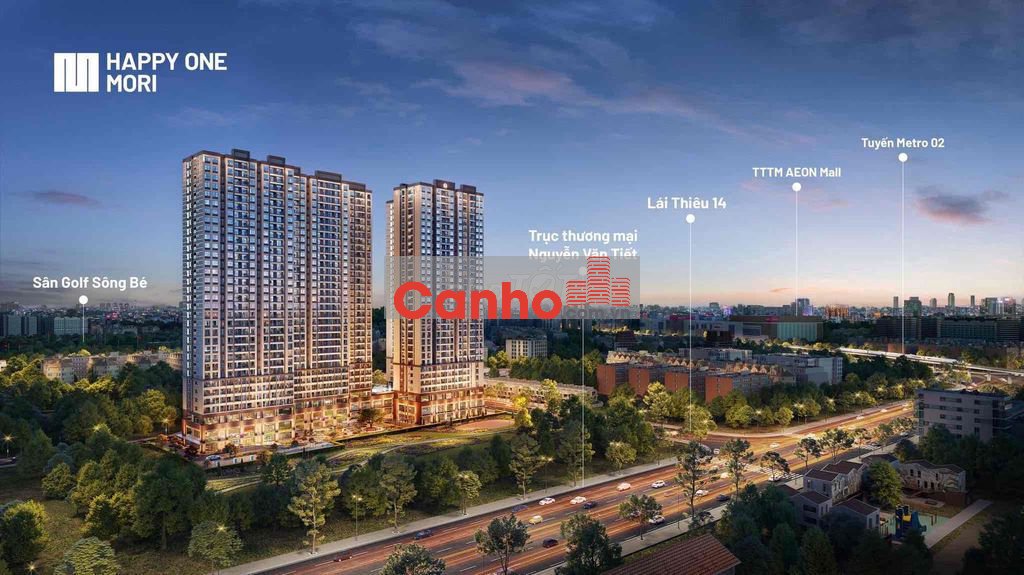 CĂN HỘ HAPPY ONE MORI LÁI THIÊU ĐỐI DIÊN AEON MALL MT QL13
