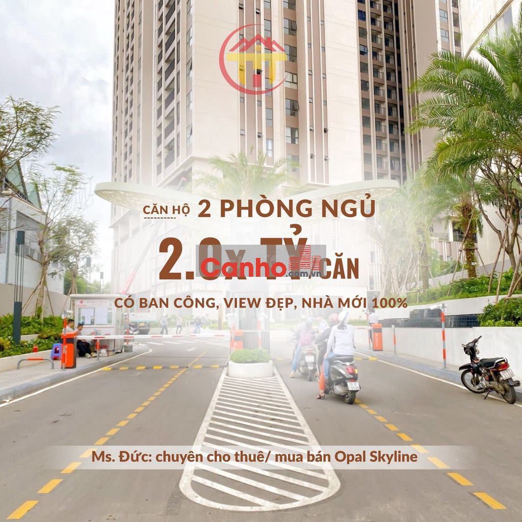 Opal Skyline 2PN sổ hồng riêng sở hữu lâu dài. VIB duyệt vay đến 80%.