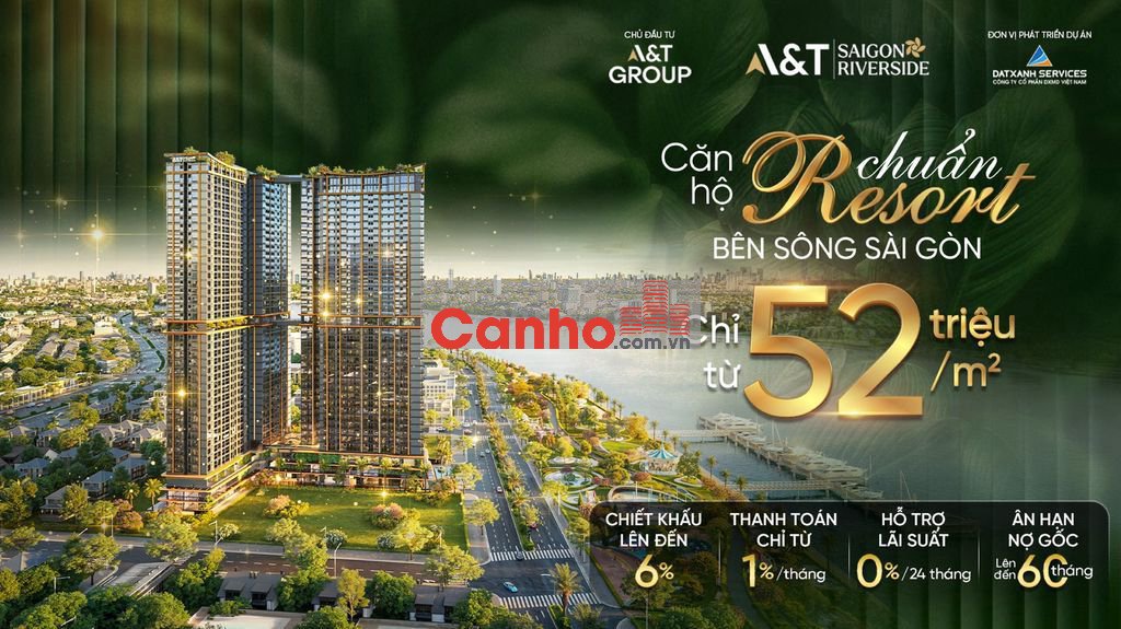 Căn hộ cao cấp tiện ích 5* chuẩn Resort ven sông Sài Gòn tại TPHCM