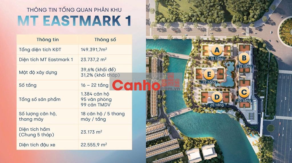 CẦN BÁN CĂN HỘ MT EASTMARK City, Q9