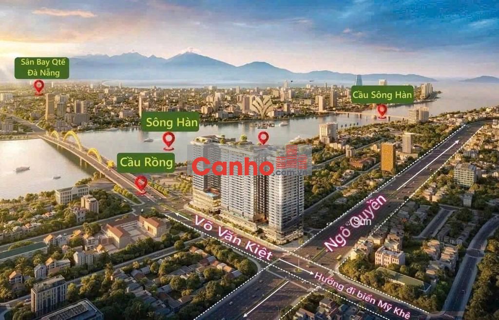 Bán nhanh căn 2PN Legend Đà Nẵng view pháo hoa,view trực diện sông Hàn