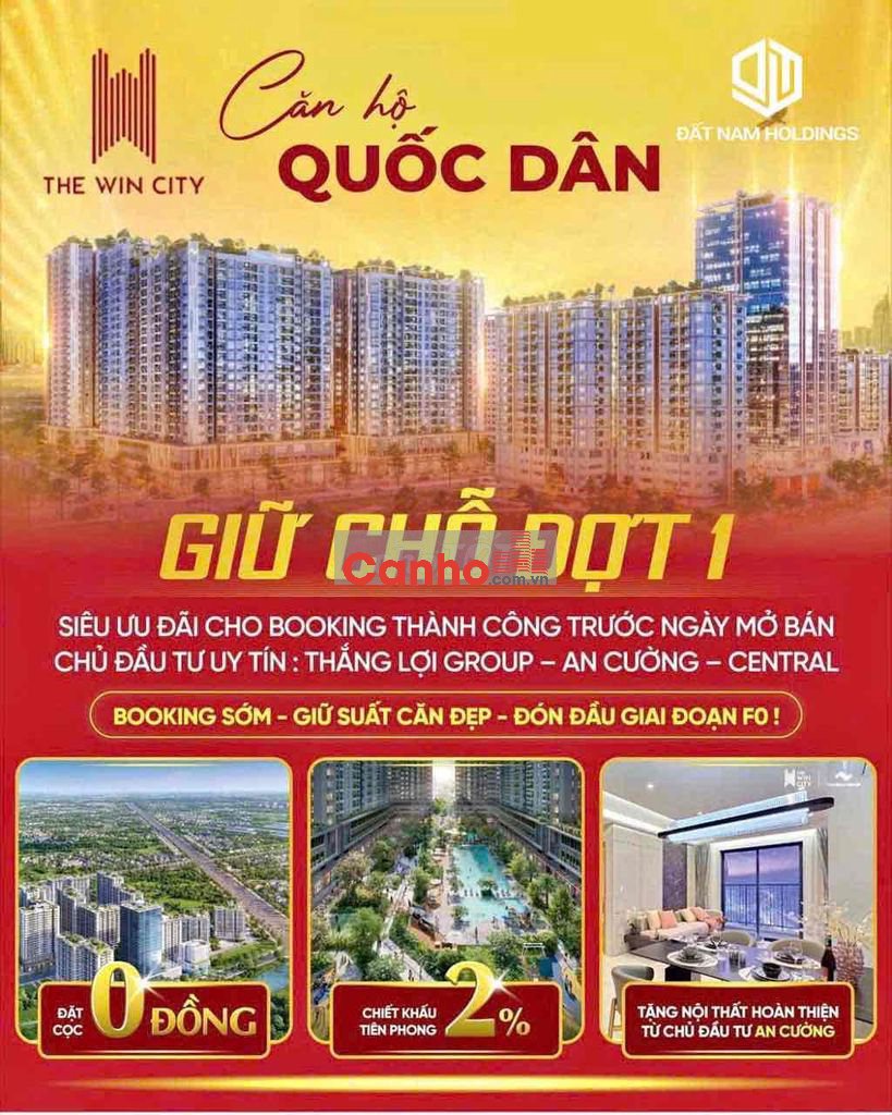 Căn Studio The Win City – Full nội thất, chỉ 1,1 tỷ sở hữu ngay!