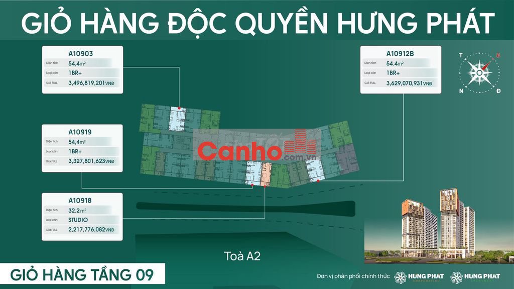Độc Quyền Căn 1BR/55m2 Cora Tower Hoà Xuân, CK lên đến 18%