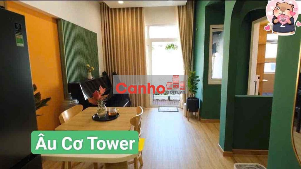 Bán Căn Hộ Âu Cơ Tower, Sổ Hồng, 2PN 1WC, Full Nội Thất Như Ảnh