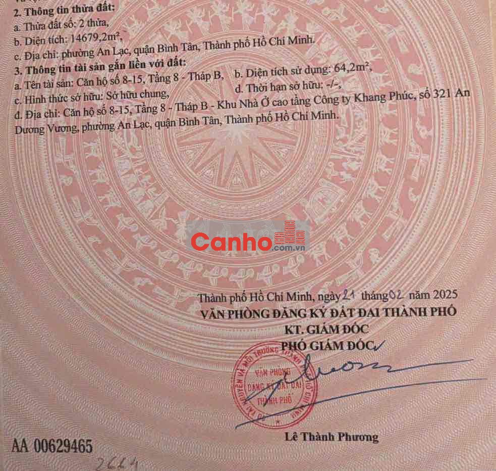 Căn góc 2PN+ Dự án The Privia Khang Điền